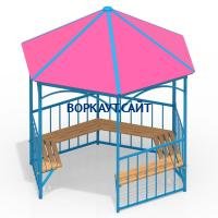 Беседка с лавками МАФ 4120 в Республике Северная Осетия (Алания)