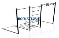 Спортивный комплекс воркаут ВС-129 в Республике Северная Осетия (Алания)