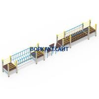 Детский спортивный комплекс Двойной мостик ДСК 3115 в Республике Северная Осетия (Алания)