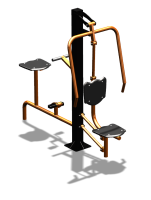 Уличный тренажер "Жим от груди Вело" УТ321 в Республике Северная Осетия (Алания)