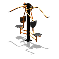 Уличный тренажер  "Верхняя тяга двойная"  УТ207 в Республике Северная Осетия (Алания)