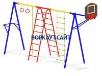 Гимнастический комплекс с баскетбольным щитом МАФ 3001 в Республике Северная Осетия (Алания)