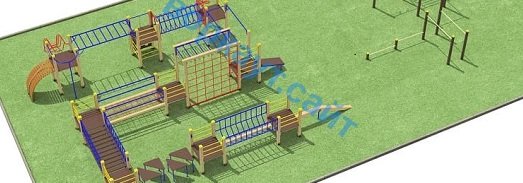 Проект спортплощадки с полосой препятствий в Республике Северная Осетия (Алания)