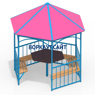 Беседка со столом и лавками МАФ 4121 в Республике Северная Осетия (Алания)