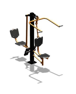 Уличный тренажер "Верхняя тяга Жим ногами" УТ322 в Республике Северная Осетия (Алания)