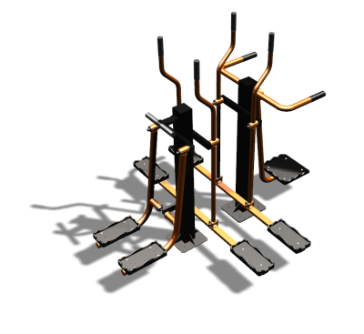 Уличный тренажер "Шпагат Маятник Лыжник двойной" УТ335 в Республике Северная Осетия (Алания)