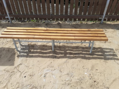 Двухметровая лавочка без спинки 2 м МАФ 1602 в Республике Северная Осетия (Алания)