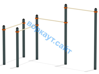 Турник двойной с брусьями ВС-17 в Республике Северная Осетия (Алания)