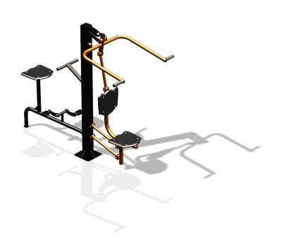 Уличный тренажер "Верхняя тяга Вело" УТ340 в Республике Северная Осетия (Алания)