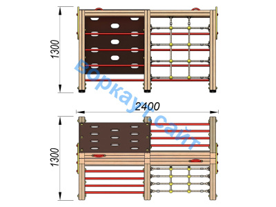 Детский спортивный комплекс ДСК 3203 в Республике Северная Осетия (Алания)