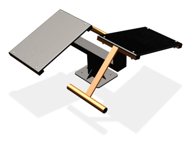 Уличный тренажер  "Скамья для пресса двойная"   УТ213 в Республике Северная Осетия (Алания)