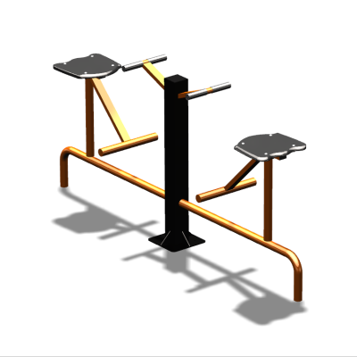 Уличный тренажер  "Твистер сидя двойной"   УТ216 в Республике Северная Осетия (Алания)