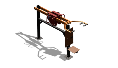 Силовой уличный тренажер  "Жим сидя"  УТ412 в Республике Северная Осетия (Алания)