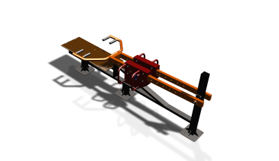 Силовой уличный тренажер  "Жим лежа"  УТ411 в Республике Северная Осетия (Алания)