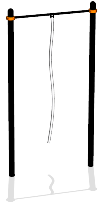 Турник с гимнастическим канатом ВС-34 в Республике Северная Осетия (Алания)