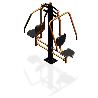 Уличный тренажер  "Жим от груди двойной" УТ204 в Республике Северная Осетия (Алания)