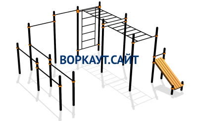 Спортивный комплекс воркаут ВС-109 в Республике Северная Осетия (Алания)