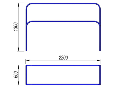 Брусья разновысокие МАФ 3531 в Республике Северная Осетия (Алания)