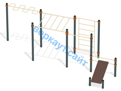 Спортивный комплекс воркаут ВС-45 в Республике Северная Осетия (Алания)