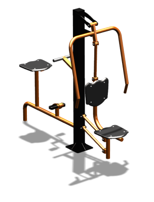 Уличный тренажер "Жим от груди Вело" УТ321 в Республике Северная Осетия (Алания)