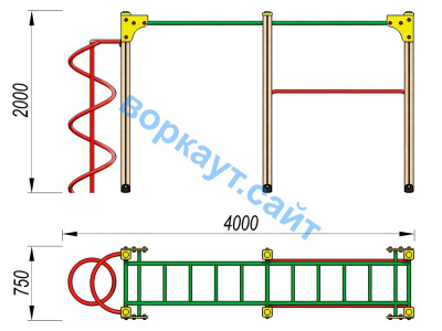 Детский спортивный комплекс ДСК 3104 в Республике Северная Осетия (Алания)