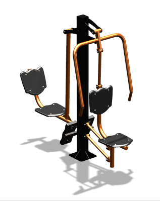 Уличный тренажер "Жим от груди Жим ногами" УТ304 в Республике Северная Осетия (Алания)