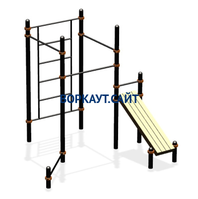 Спортивный комплекс для воркаут ВС-29 в Республике Северная Осетия (Алания)