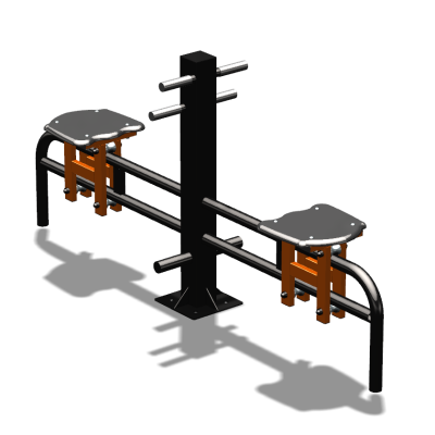Уличный тренажер  "Каталка двойная"   УТ215 в Республике Северная Осетия (Алания)