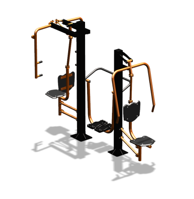 Уличный тренажер "Жим от себя Шагомер Баттерфляй" УТ303 в Республике Северная Осетия (Алания)