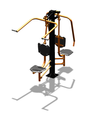 Уличный тренажер "Жим от груди Верхняя тяга" УТ314 в Республике Северная Осетия (Алания)