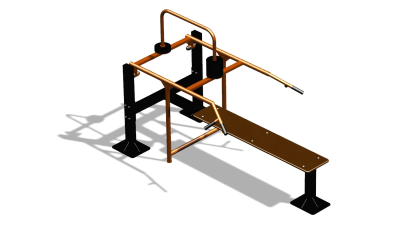 Силовой уличный тренажер  "Горизонтальный жим"  УТ402 в Республике Северная Осетия (Алания)