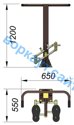 Уличный тренажер "Балансир" УТ 007 в Республике Северная Осетия (Алания)