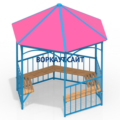 Беседка с лавками МАФ 4120 в Республике Северная Осетия (Алания)