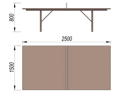 Теннисный стол МАФ 3517 в Республике Северная Осетия (Алания)