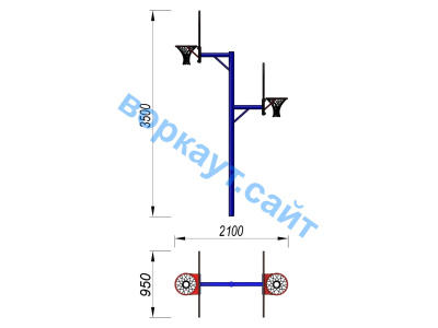 Баскетбольный щит двойной СИО 3511 в Республике Северная Осетия (Алания)