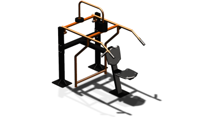 Силовой уличный тренажер  "Жим вверх сидя"  УТ403 в Республике Северная Осетия (Алания)